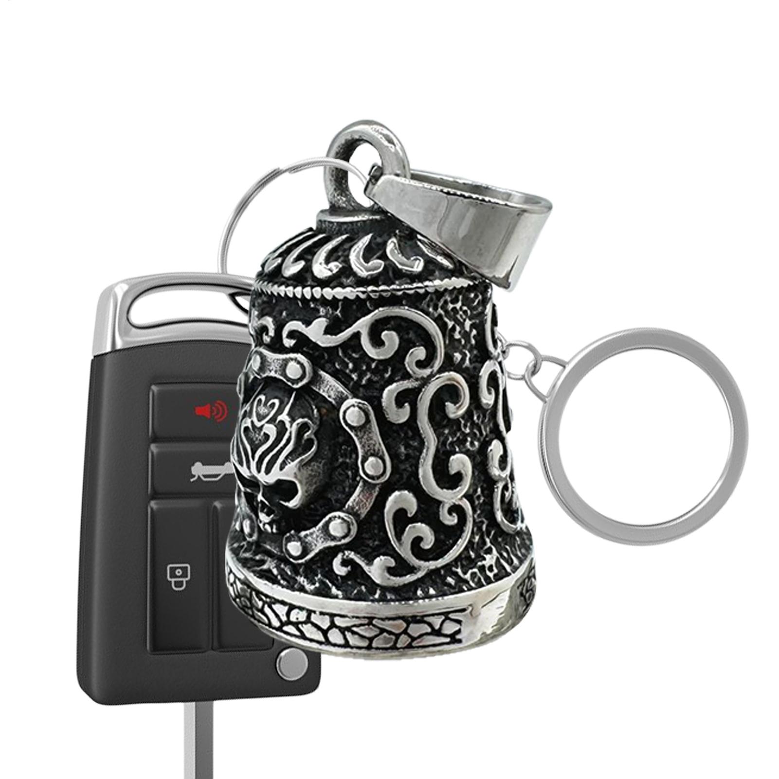 Skull Bell Charm Motorcycle Be - Motorcycle Chain recension och pris